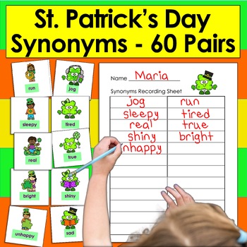 Preview of St. Patrick's Day Synonyms Matching