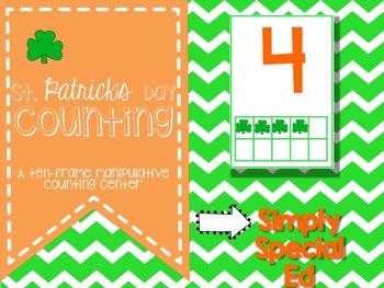 Preview of St. Patrick's Day Ten Frame Math Center