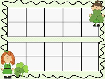 St. Patrick's Day Ten Frames - 10 QUICK Prep Pages! by Cez-Anne Designs