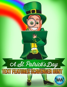 Preview of St. Patrick's Day Text Features Scavenger Hunt