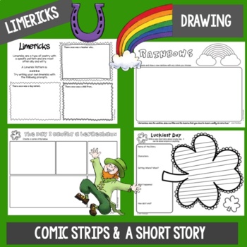 St. Patrick's Day Quick Write Prompts and Activities - Student Guided ...
