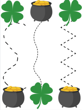 Preview of St. Patricks Day Tracing Worksheet