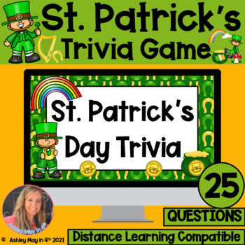 Preview of St. Patricks Day Trivia Game