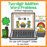 St. Patricks Day Two digit addition without regrouping wor