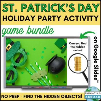 Preview of St Patricks Day Visual Discrimination Games Bundle | Fun Whole Class Activities