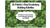 St. Patrick's Day-Vocabulary Building (Vocab, Synonyms, An