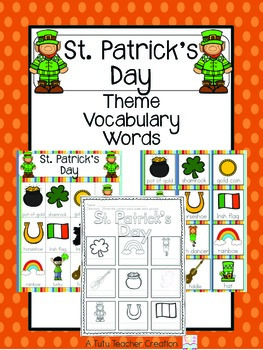 Preview of St. Patrick's Day Vocabulary Cards