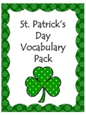 St. Patrick's Day Vocabulary Pack