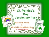 St. Patrick's Day Vocabulary Pack: Write the Room and Word