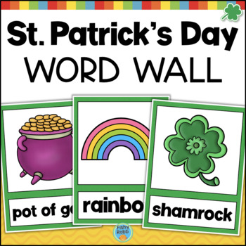 Preview of St Patrick's Day Activities Word Wall Worksheets ABC Order Word Search