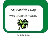 St. Patrick's Day Word Challenge Freebie