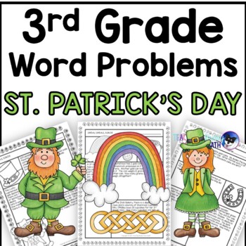 Preview of St Patrick's Day Word Problems Math Practice 3rd Grade Common Core