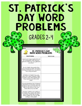 Preview of St. Patricks Day Word Problems Worksheet