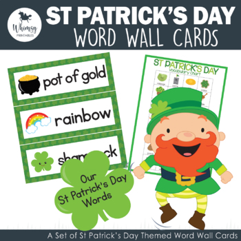 Preview of St Patrick's Day Word Wall Cards