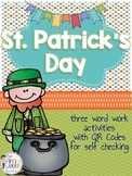 St. Patrick's Day Word Work: Three Grammar Centers for March