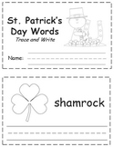 St. Patrick's Day Words Trace & Write Book