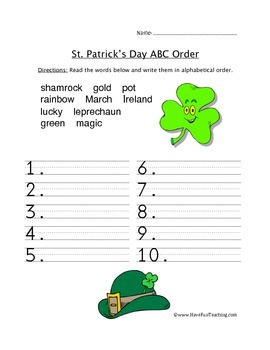 St. Patrick's Day Worksheets and Coloring Pages Pack by Have Fun Teaching