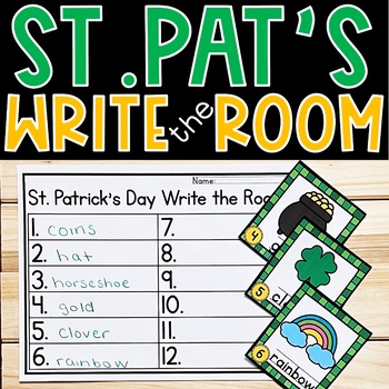 Preview of March Write the Room St Patricks Day
