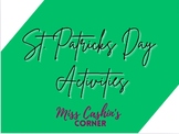 St. Patricks Day Writing Project Learning K-2