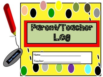 Preview of Parent/Teacher Log