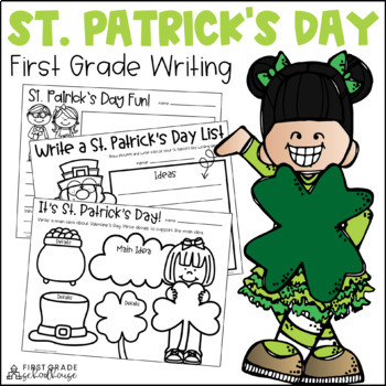 Preview of St. Patrick's Day Writing Activities First Grade | Writing Prompts