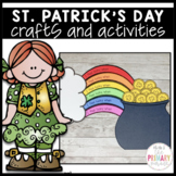 St Patricks Day craft of a pot of gold and rainbow