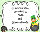 St Patricks Day math and literacy bundle for preschool and K