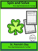 St Patricks Spin and Solve: Three Digit Multiplication By 