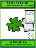 St Patricks Spin and Solve: Two Digit Division By One Digi