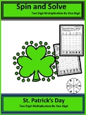 St Patricks Spin and Solve: Two Digit Multiplication By One Digit
