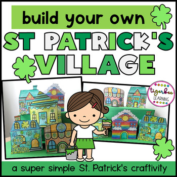 Preview of St. Patricks craft project | Build a Leprechaun house