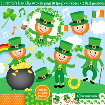 Preview of St Patricks day Clipart / St Patricks Day Theme Clip Art (C44)
