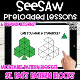 St. Patricks's Day Pattern Blocks l SeeSaw Preloaded Kinde