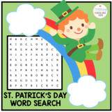 St. Patricks's Day Word Search for Second Grade