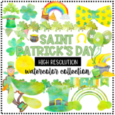 St. Patrict's Day Watercolor Clipart