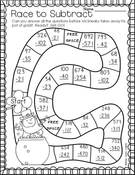 St. Patrick's Day Math & Literacy Printables [McPrint n Go] by Tiny Toes