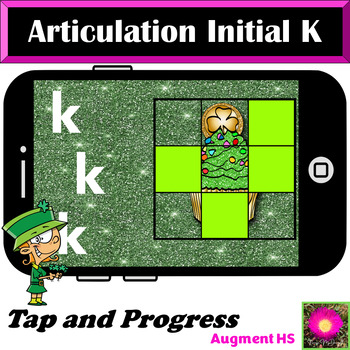 Preview of St Patty's Day Articulation K Activity on Boom Cards™