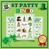 St Patty's Day Bingo Cards | March Bingo Cards | Shamrocks