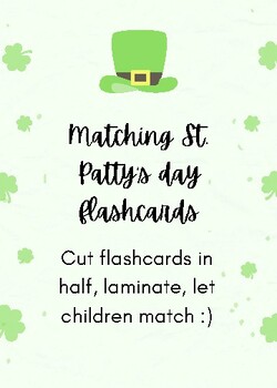 Preview of St. Patty's Day Flashcards