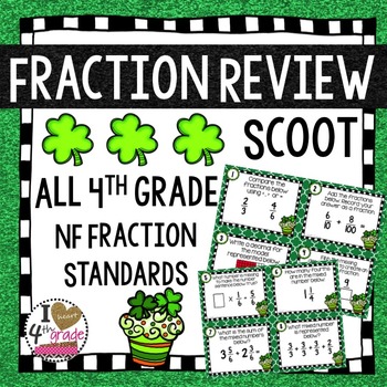 Preview of St. Patty's Day Fraction Scoot