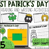 St. Patty's Day Reading Comprehension Activities with Webq