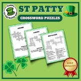 St Patty's Day Spring Crossword Puzzles | March Spring Voc