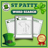 St Patty's Day Word search Puzzles | St patty's day Spring