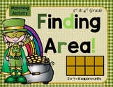 St. Patty's Finding Area Matching Game 3rd-4th Grade