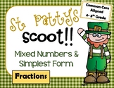 St. Patty's Fraction Scoot- Mixed Number & Simplest Form- 