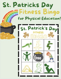 St. Pattys Day Fitness Bingo in Physical Education!!