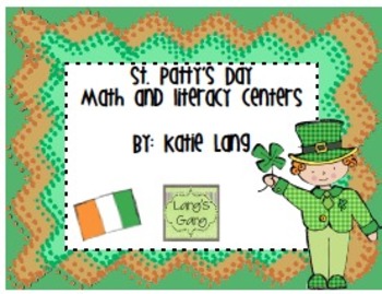 Preview of St. Patrick's Day Math and Literacy Centers