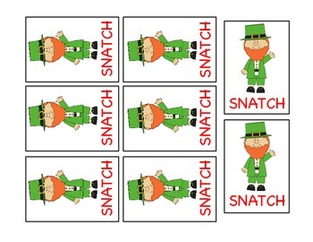 St. Patty's Sight Word SNATCH Game (Dolch Primer List) by Four Little M's