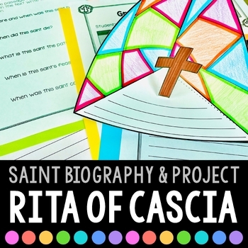 Preview of St. Rita of Cascia Biography & Saint Report Project