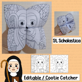 St Scholastica Craft Cootie Catcher Activities Catholic Sa